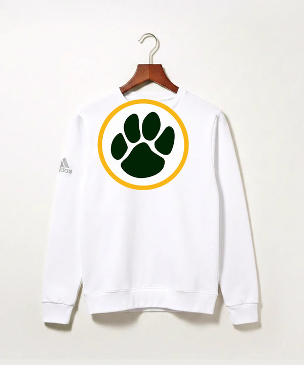 Ashwaubenon High School Football (Boys) - White Unisex Fleece Crewneck Sweatshirt