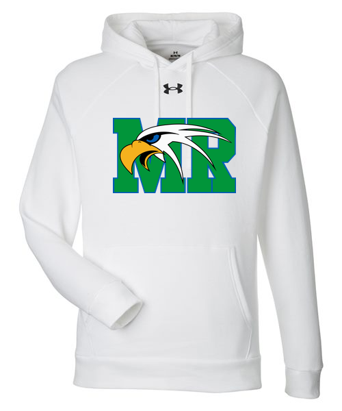 Maple River High School cross_country_girls - White/ Black Men's Rival Fleece Hooded Sweatshirt