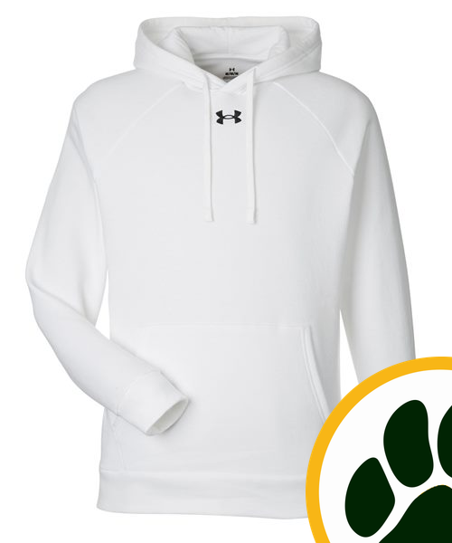 Ashwaubenon High School Football (Boys) - White/ Black Men's Rival Fleece Hooded Sweatshirt