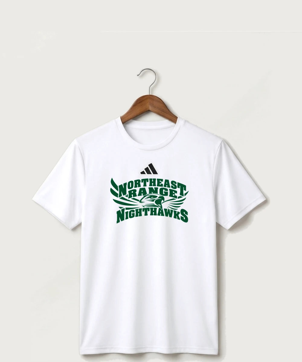 Northeast Range High School Volleyball (Girls) - White/ Black Men's Pregame T-Shirt