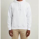 Notre Dame High School Team Store - White Hoodie Value - Full Front (model)