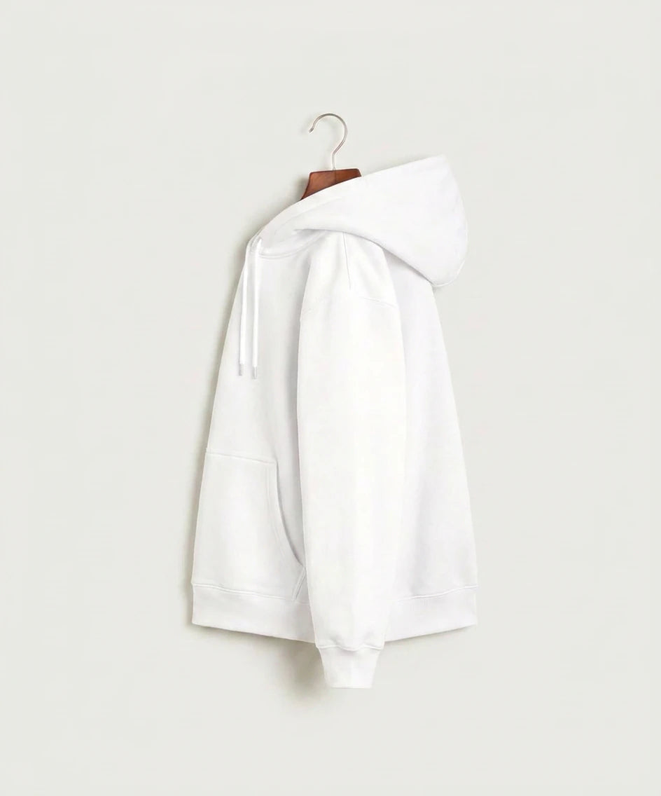 Moline Cheer general - White Hoodie Value - Full Front (side)