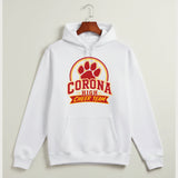 Corona Senior High School Cheer - White Hoodie Value - Full Front