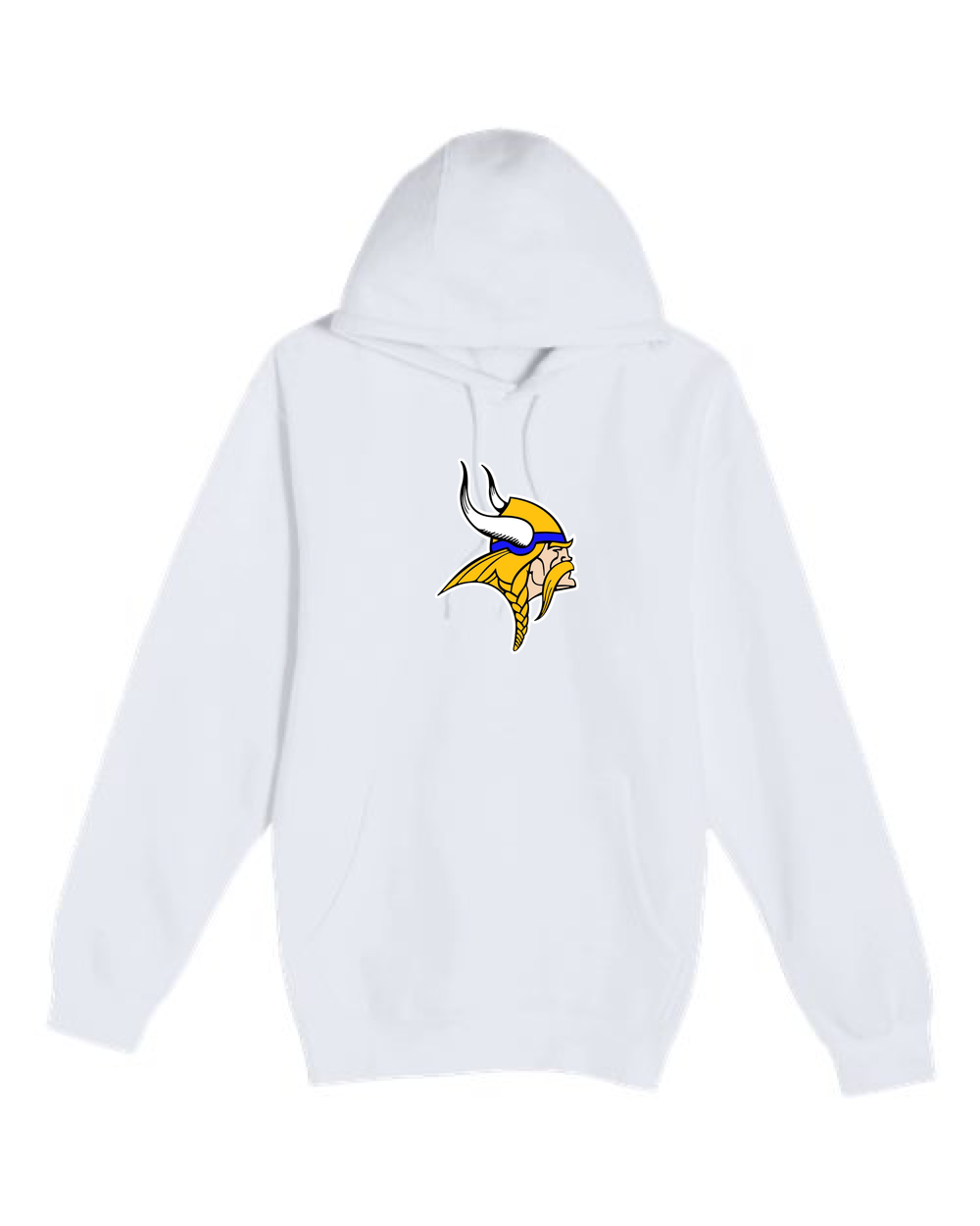 Hayfield Volleyball - White Hoodie Value - Full Front