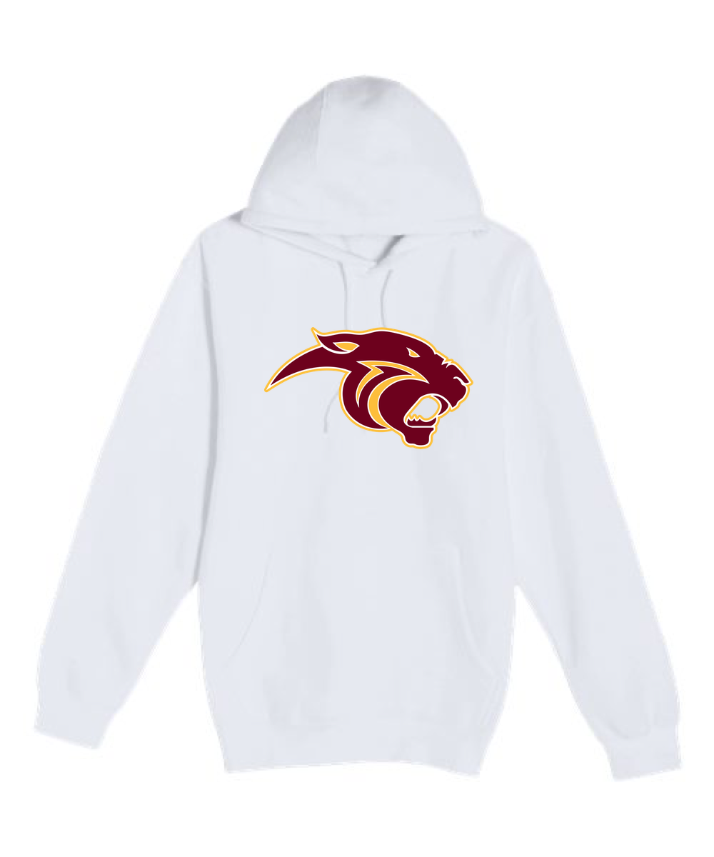 Pine Island Football - White Hoodie Value - Full Front