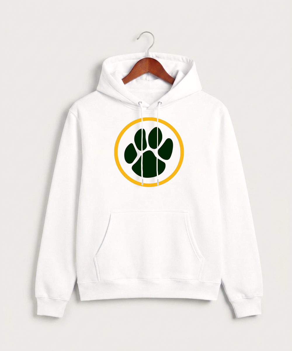 Ashwaubenon High School Football Team Store - White Hoodie Value - Full Front