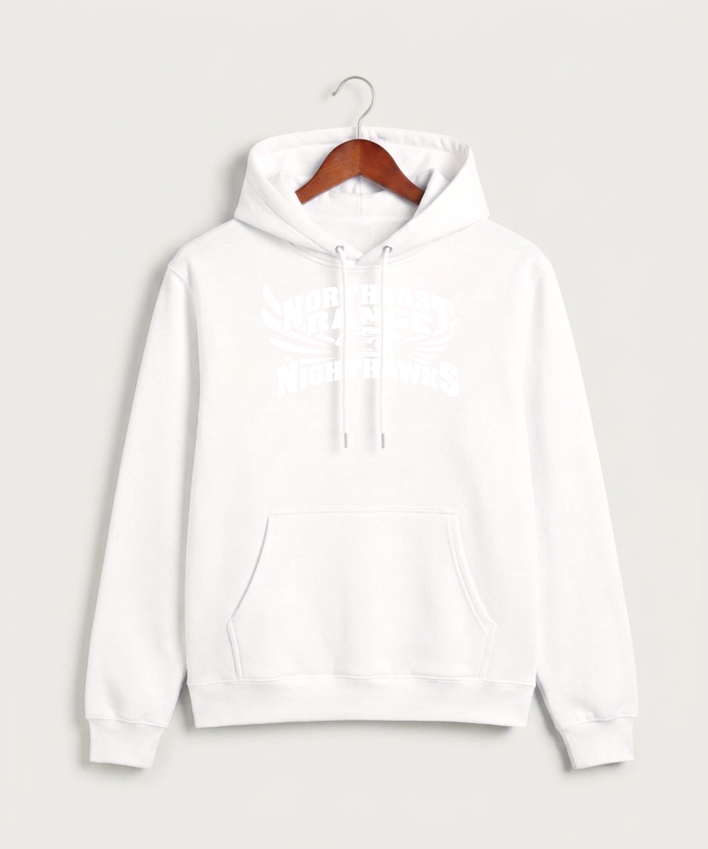 Northeast Range High School Volleyball (Girls) - White Hoodie Value - Full Front