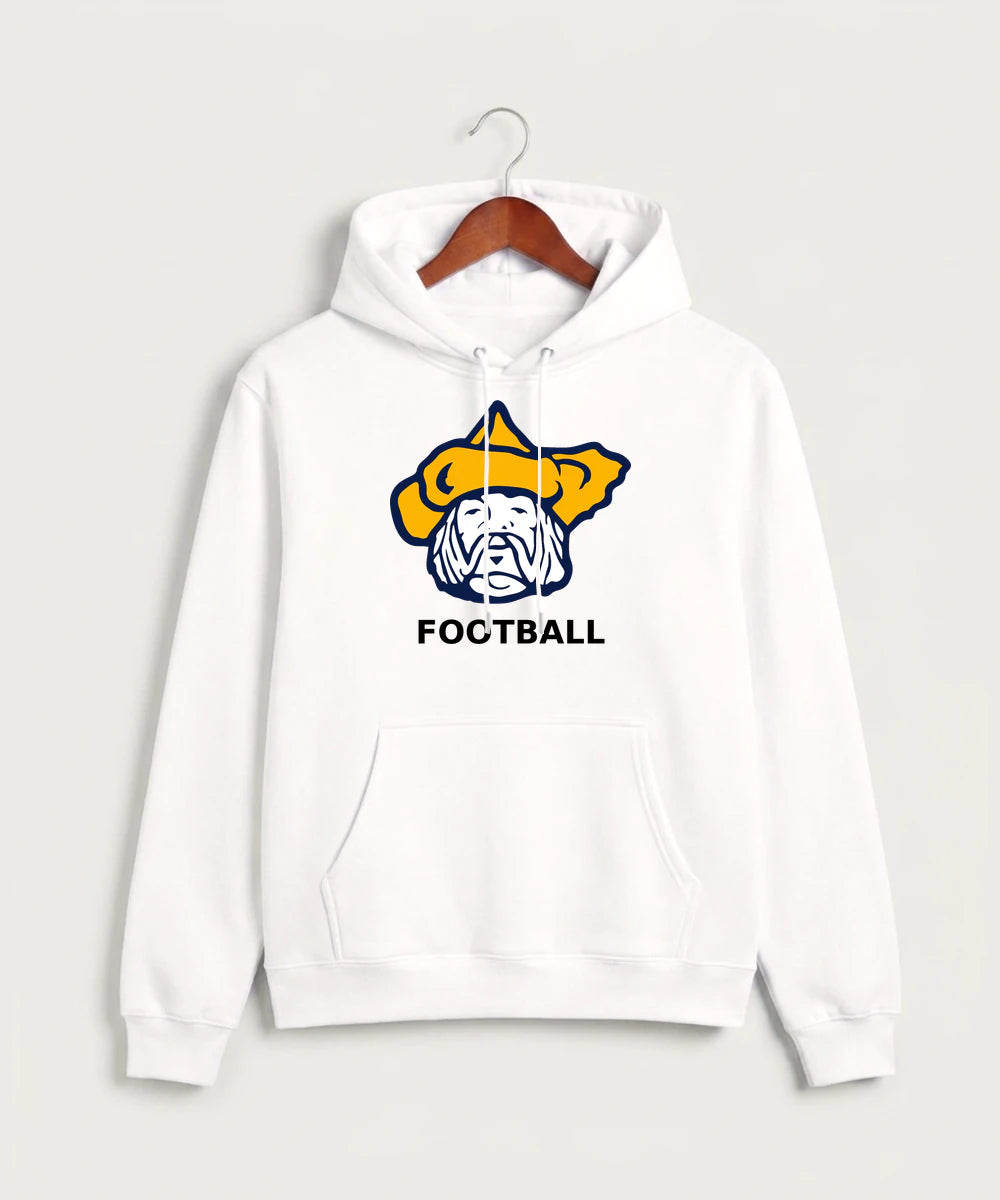 Polo HS Football general - White Hoodie Value - Full Front