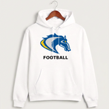 Riverside High School Football general - White Hoodie Value - Full Front