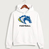 Riverside High School Football general - White Hoodie Value - Full Front
