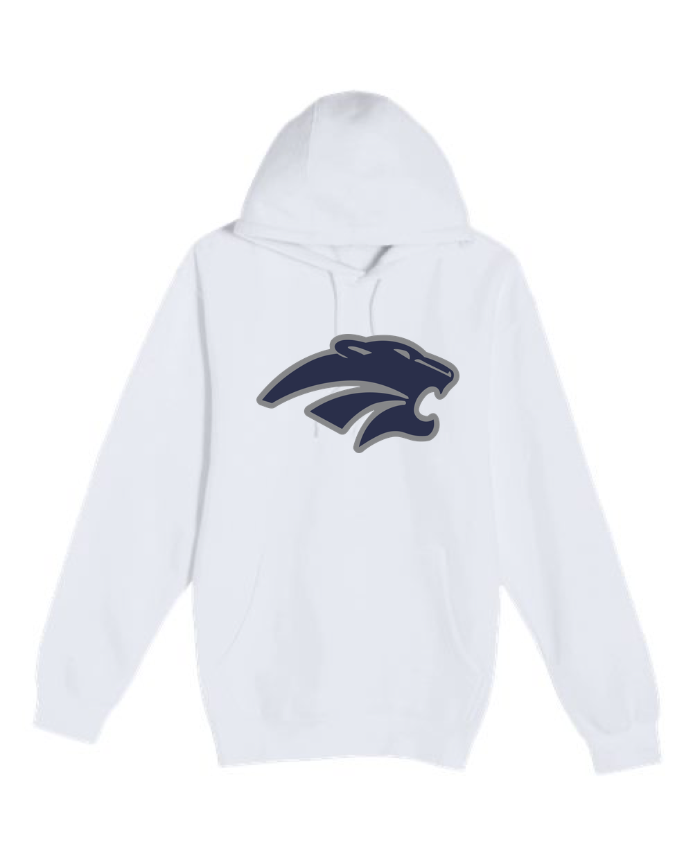 Zumbrota-Mazeppa Volleyball - White Hoodie Value - Full Front