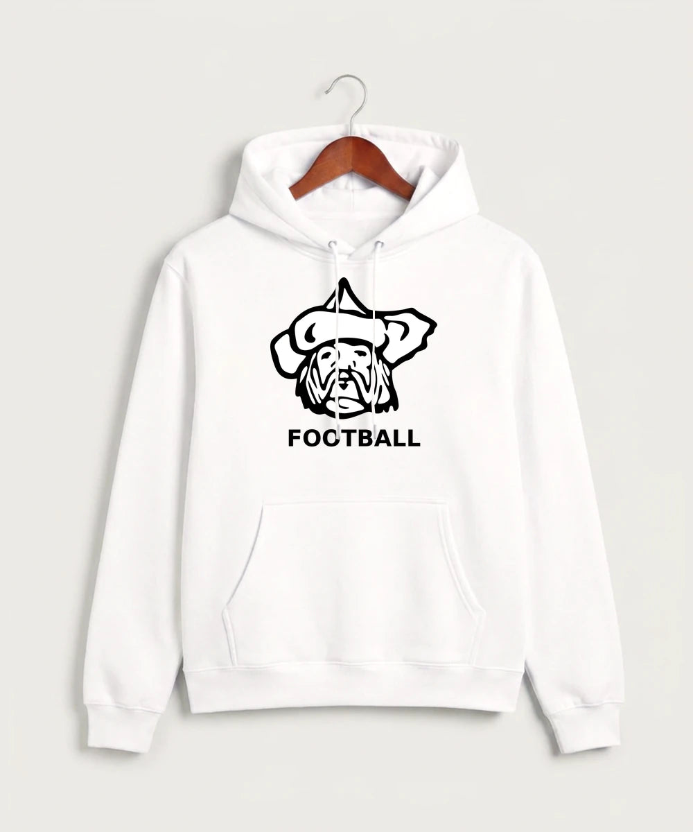 Polo HS Football general - White Hoodie Value - Full Front