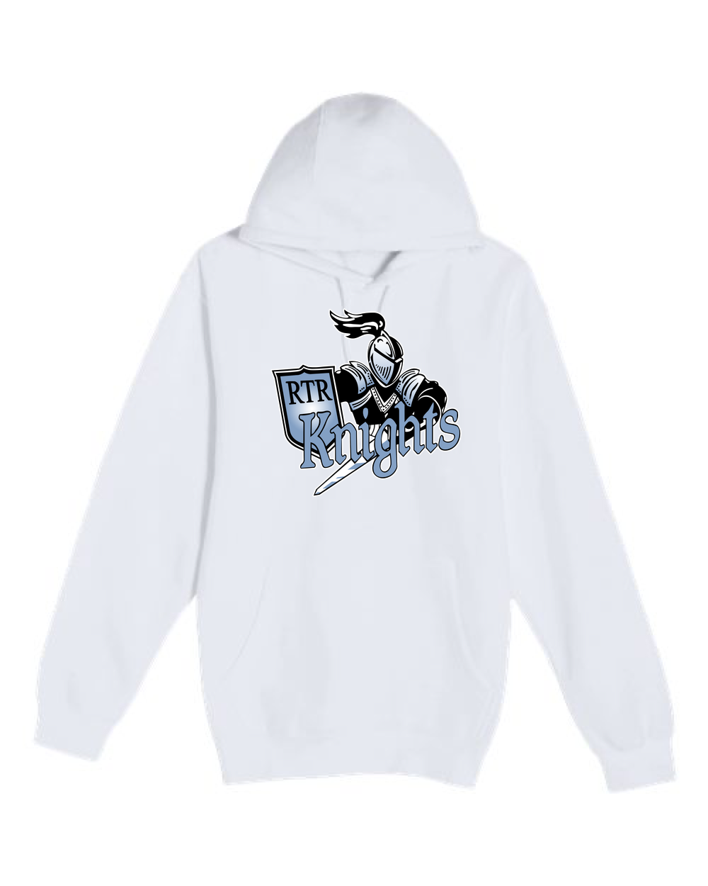 Russell-Tyler-Ruthton Football - White Hoodie Value - Full Front