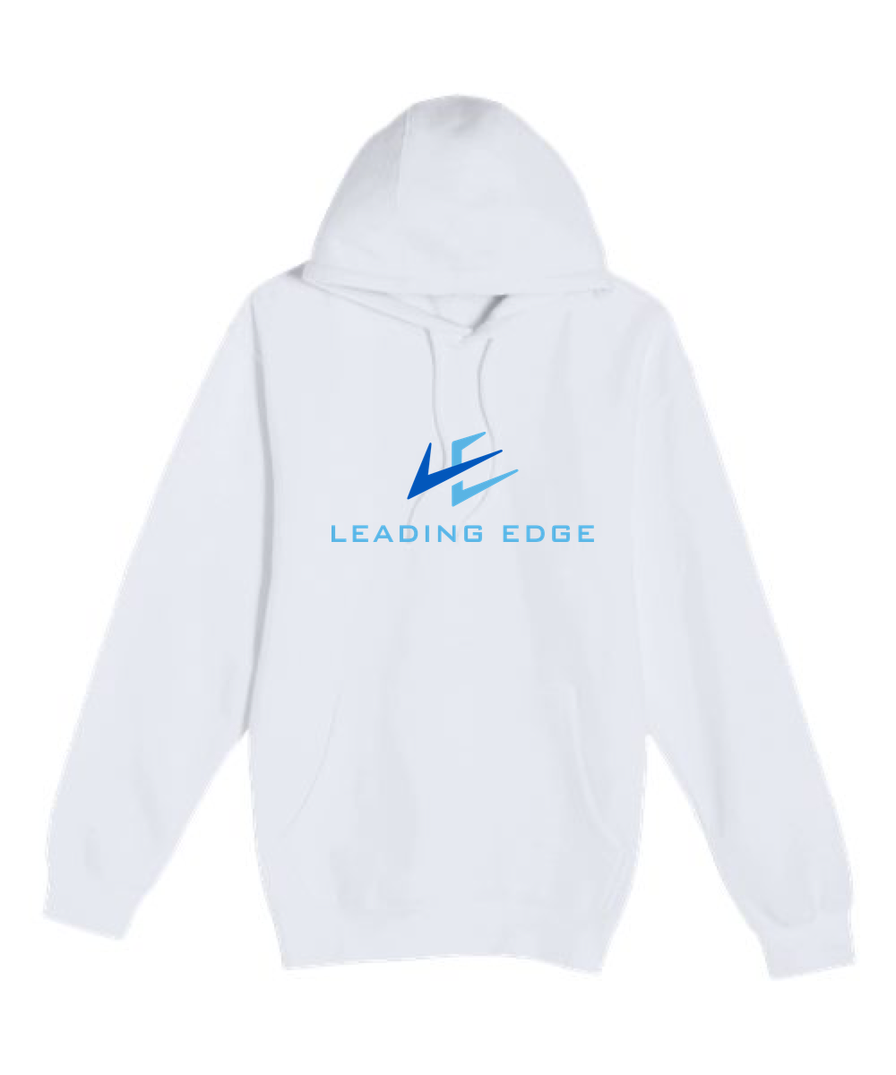 Leading Edge example_store - White Hoodie Value - Full Front