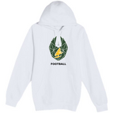 DC Everest Middle School Football — example store - White Hoodie Value - Full Front