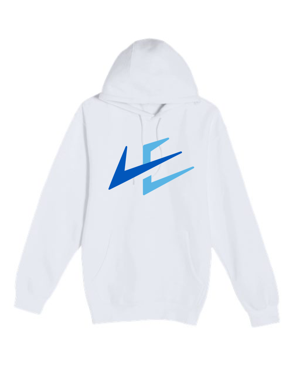 Leading Edge example_store - White Hoodie Value - Full Front