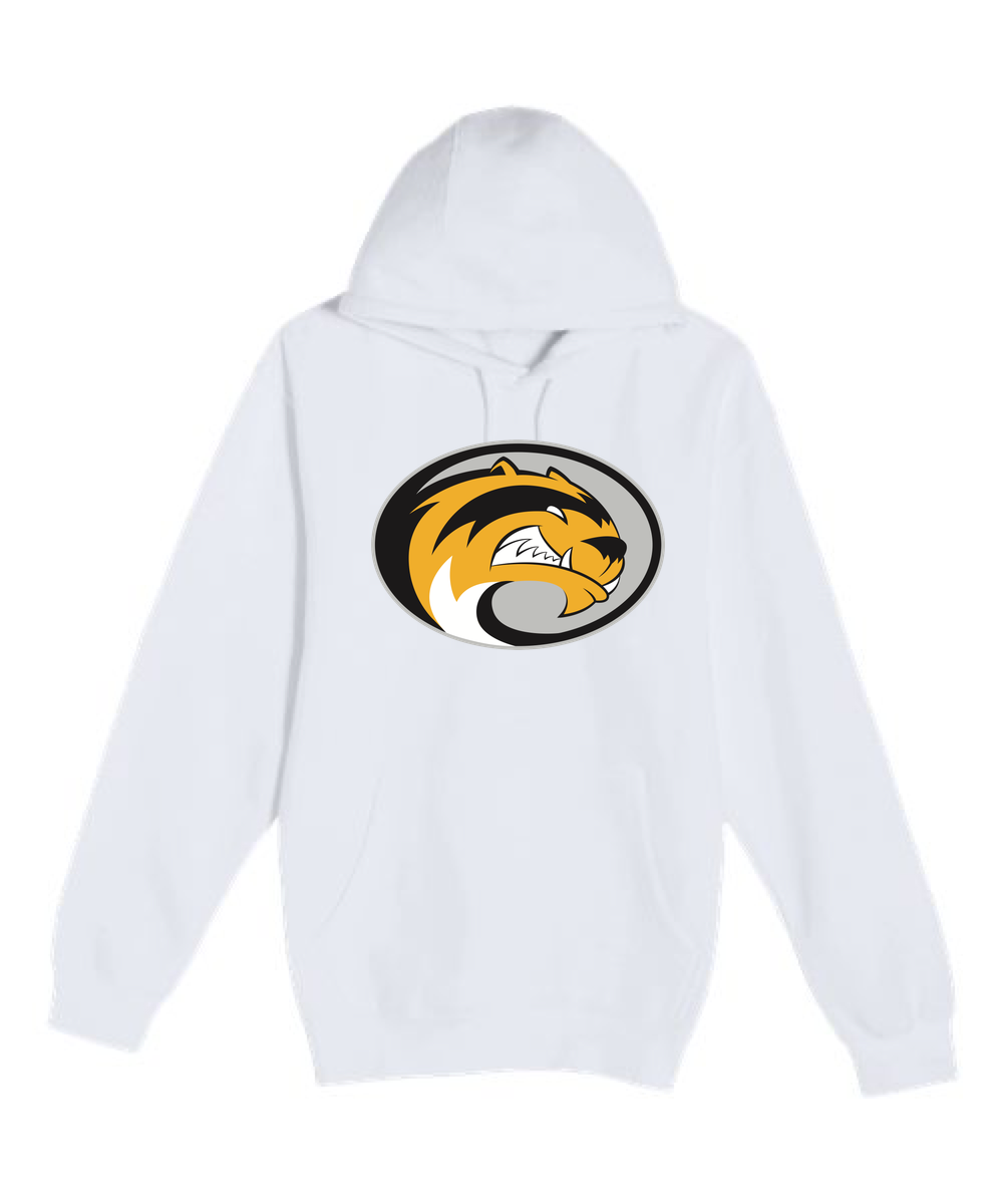 Sibley East Football - White Hoodie Value - Full Front