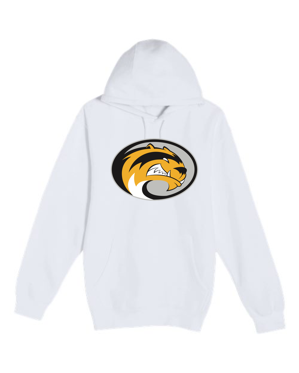 Sibley East Football - White Hoodie Value - Full Front