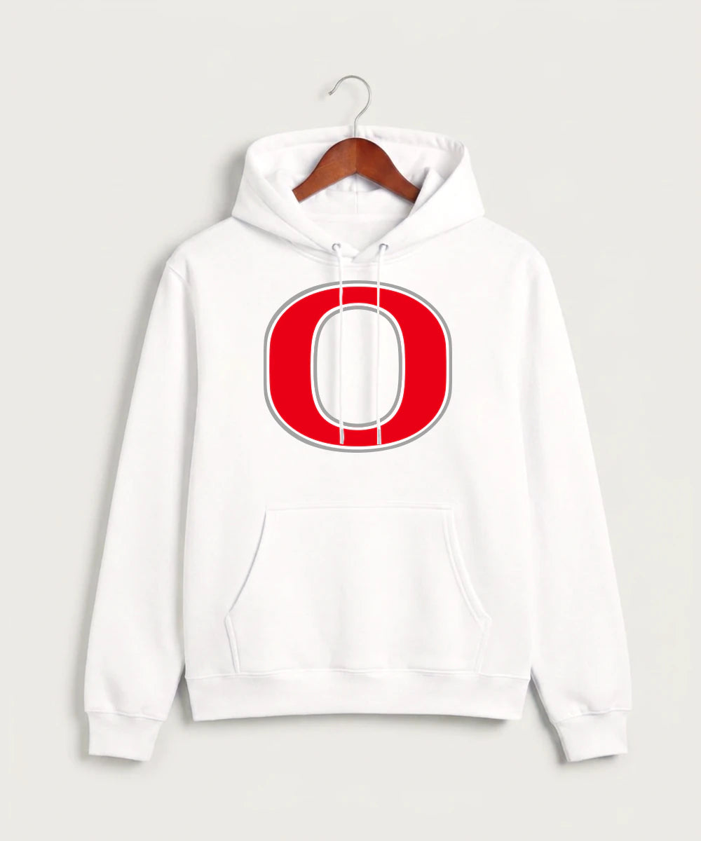 Osakis High School Athletics Coed - White Hoodie Value - Full Front