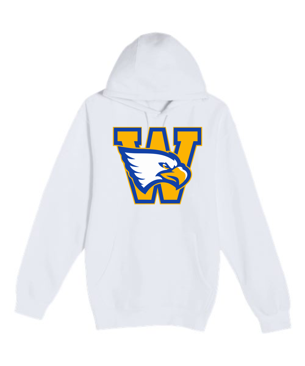 Windom Football - White Hoodie Value - Full Front