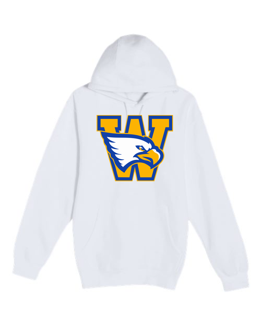 Windom Football - White Hoodie Value - Full Front
