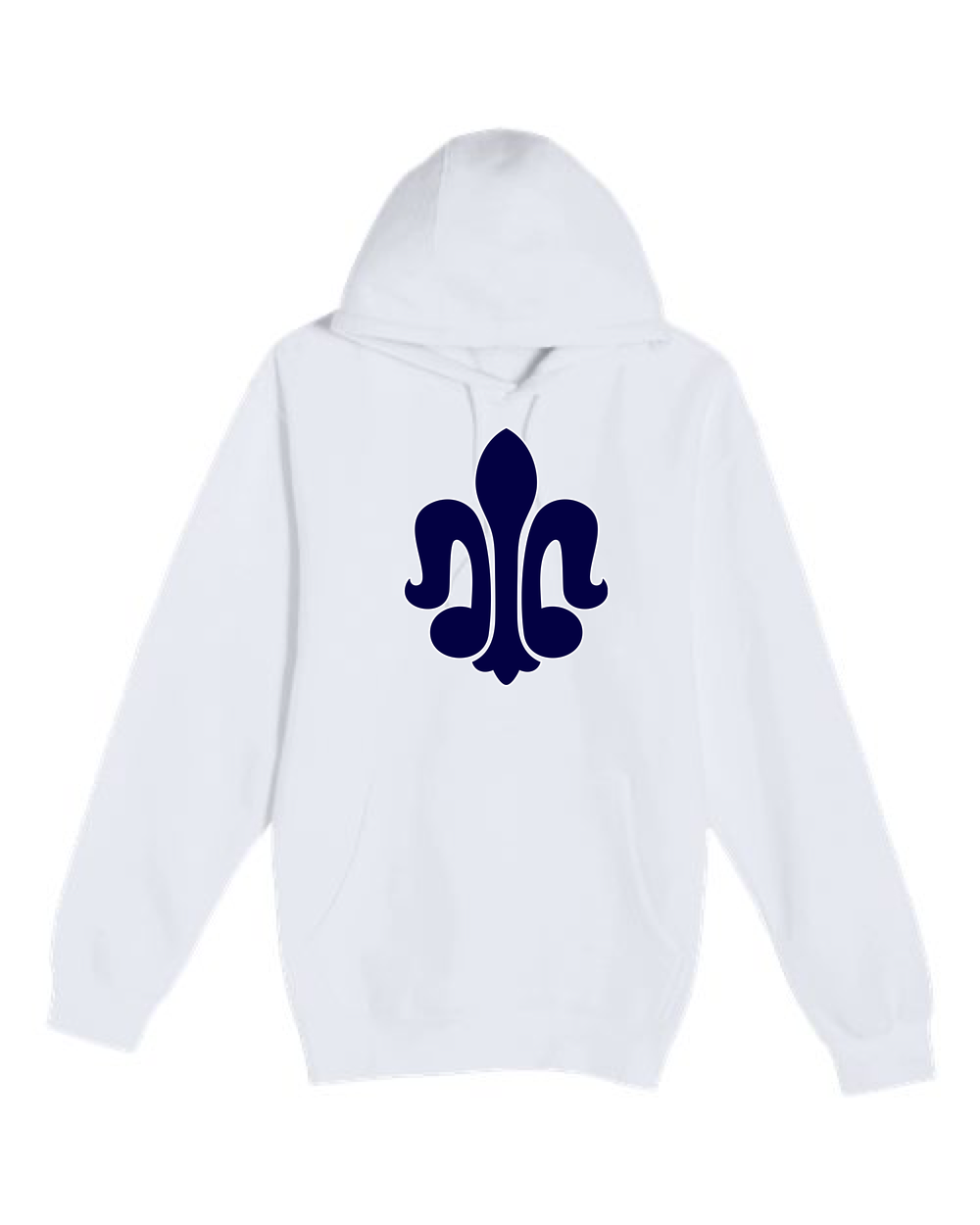 St. Peter Athletics - White Hoodie Value - Full Front