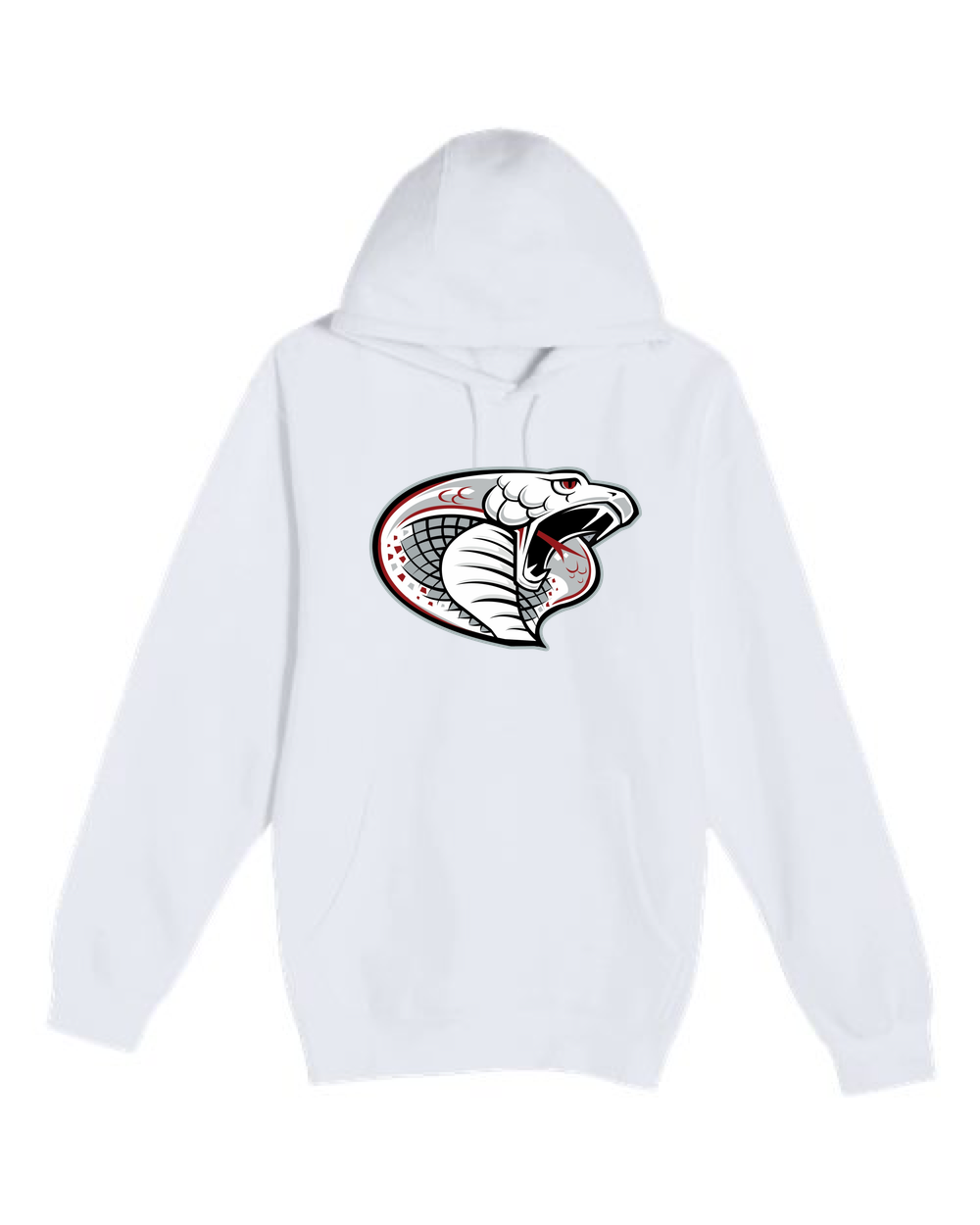 Triton Volleyball - White Hoodie Value - Full Front