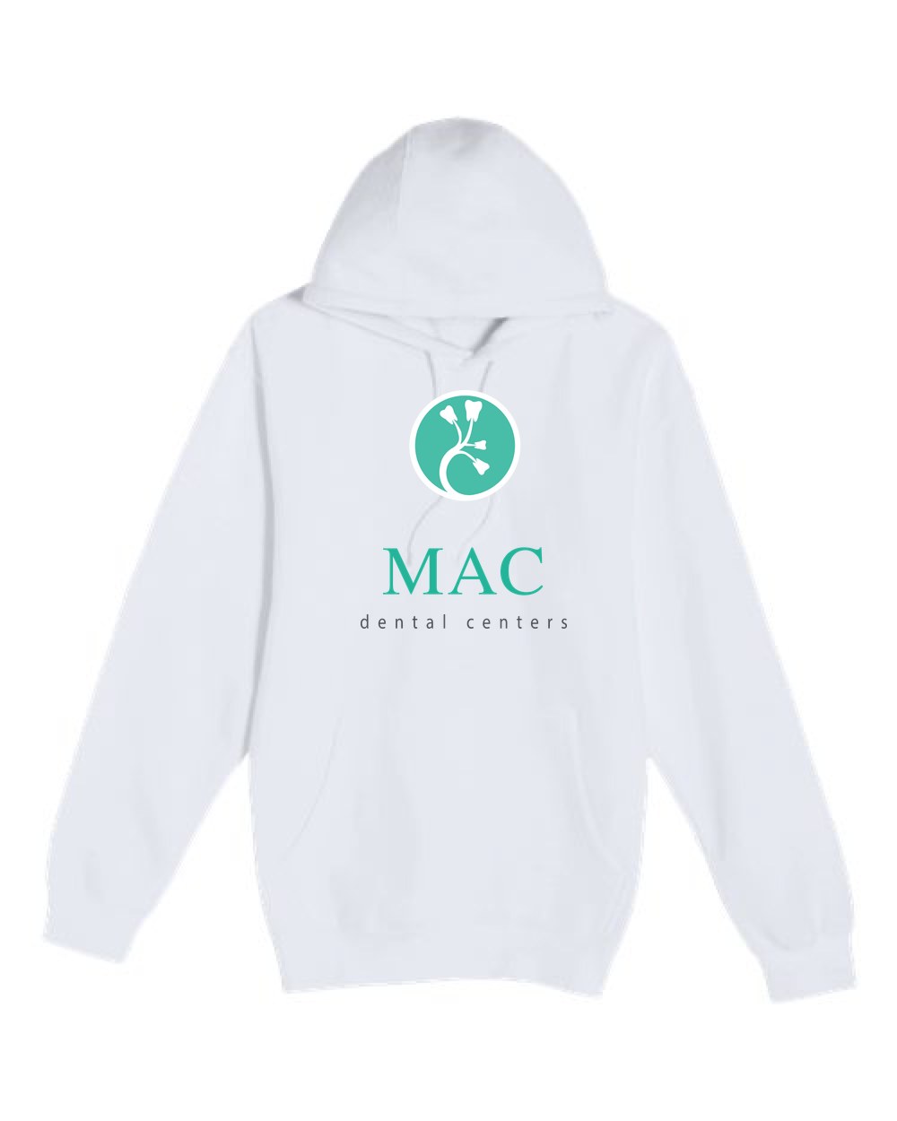 Mac Dental Business - White Hoodie Value - Full Front