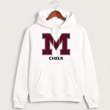 Moline Cheer general - White Hoodie Value - Full Front