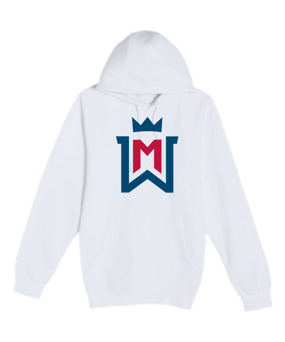 Watertown-Mayer Football - White Hoodie Value - Full Front