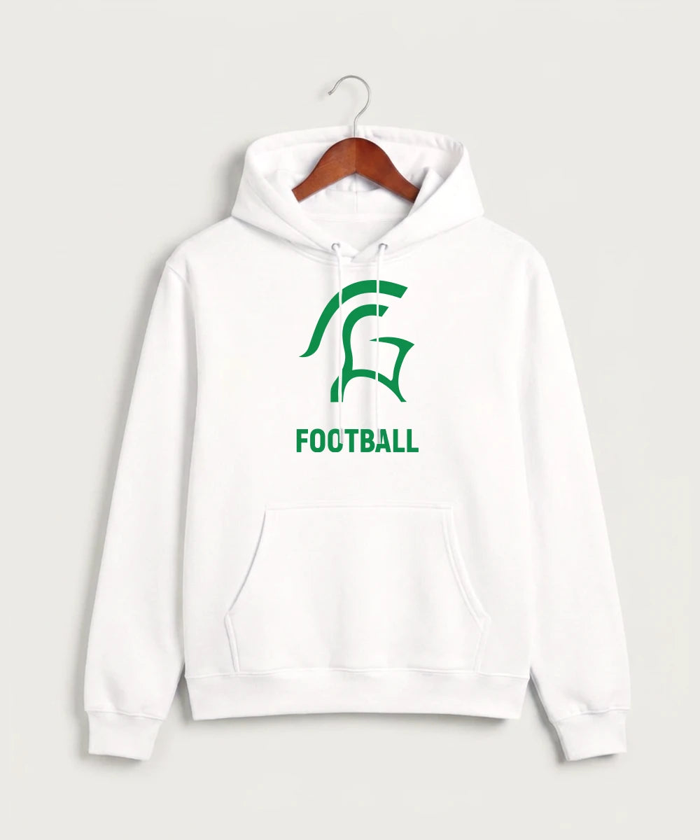 La Crescent-Hokah High School Football (Boys) - White Hoodie Value - Full Front