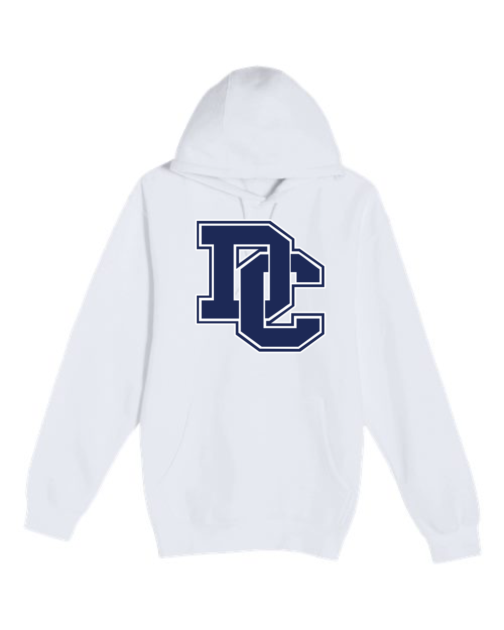 Dassel-Cokato Football - White Hoodie Value - Full Front
