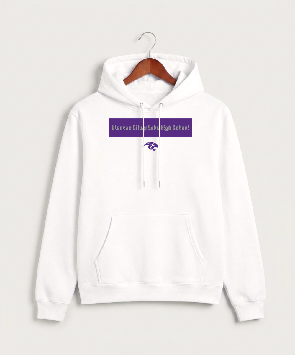 Glencoe Silver Lake High School Athletics - White Hoodie Value - Full Front