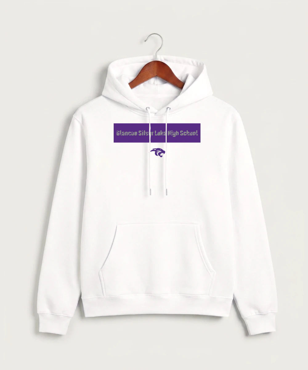 Glencoe Silver Lake High School Athletics - White Hoodie Value - Full Front