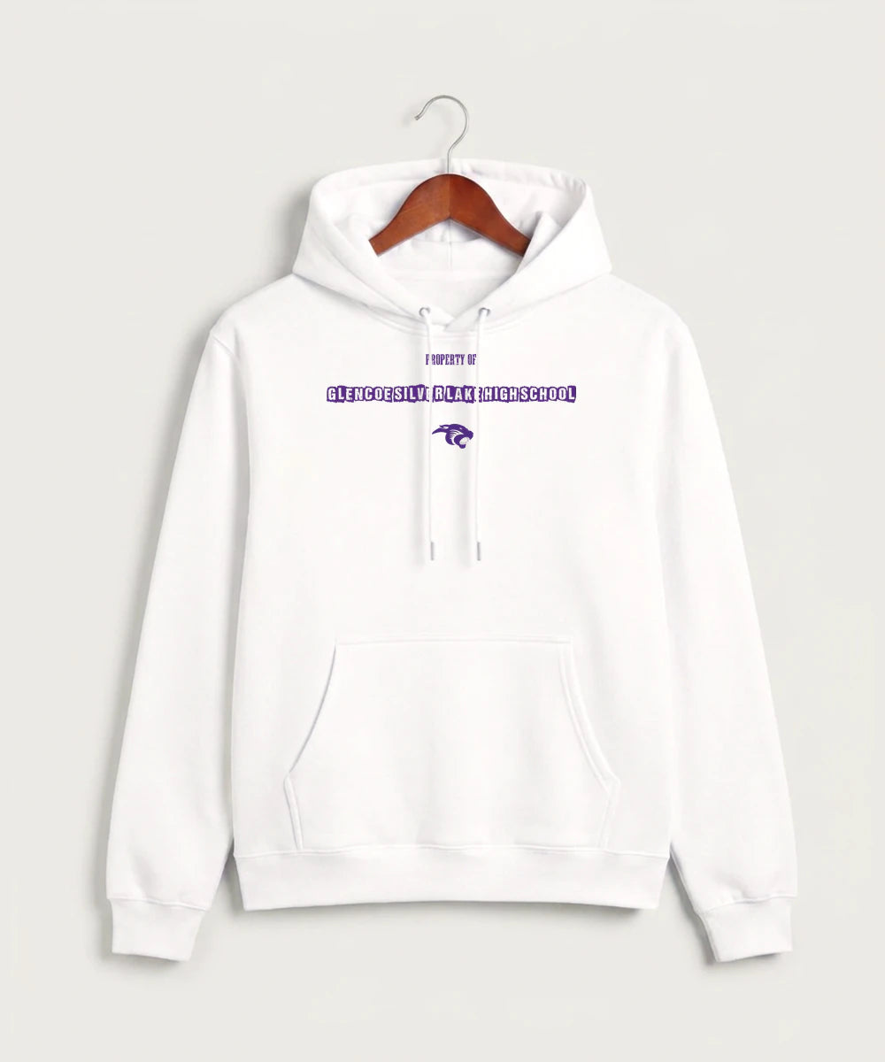 Glencoe Silver Lake High School Athletics - White Hoodie Value - Full Front