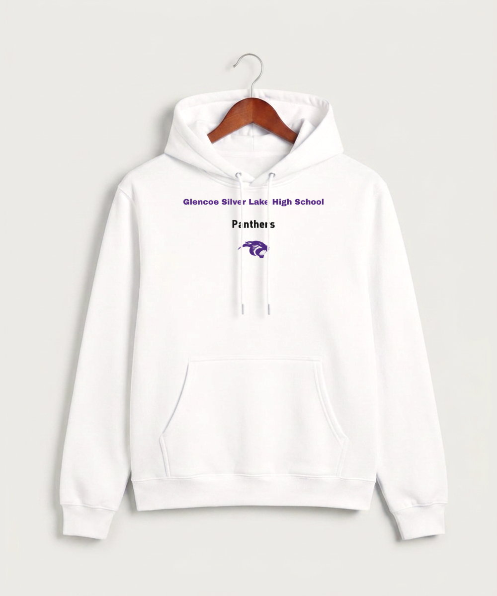 Glencoe Silver Lake High School Athletics - White Hoodie Value - Full Front