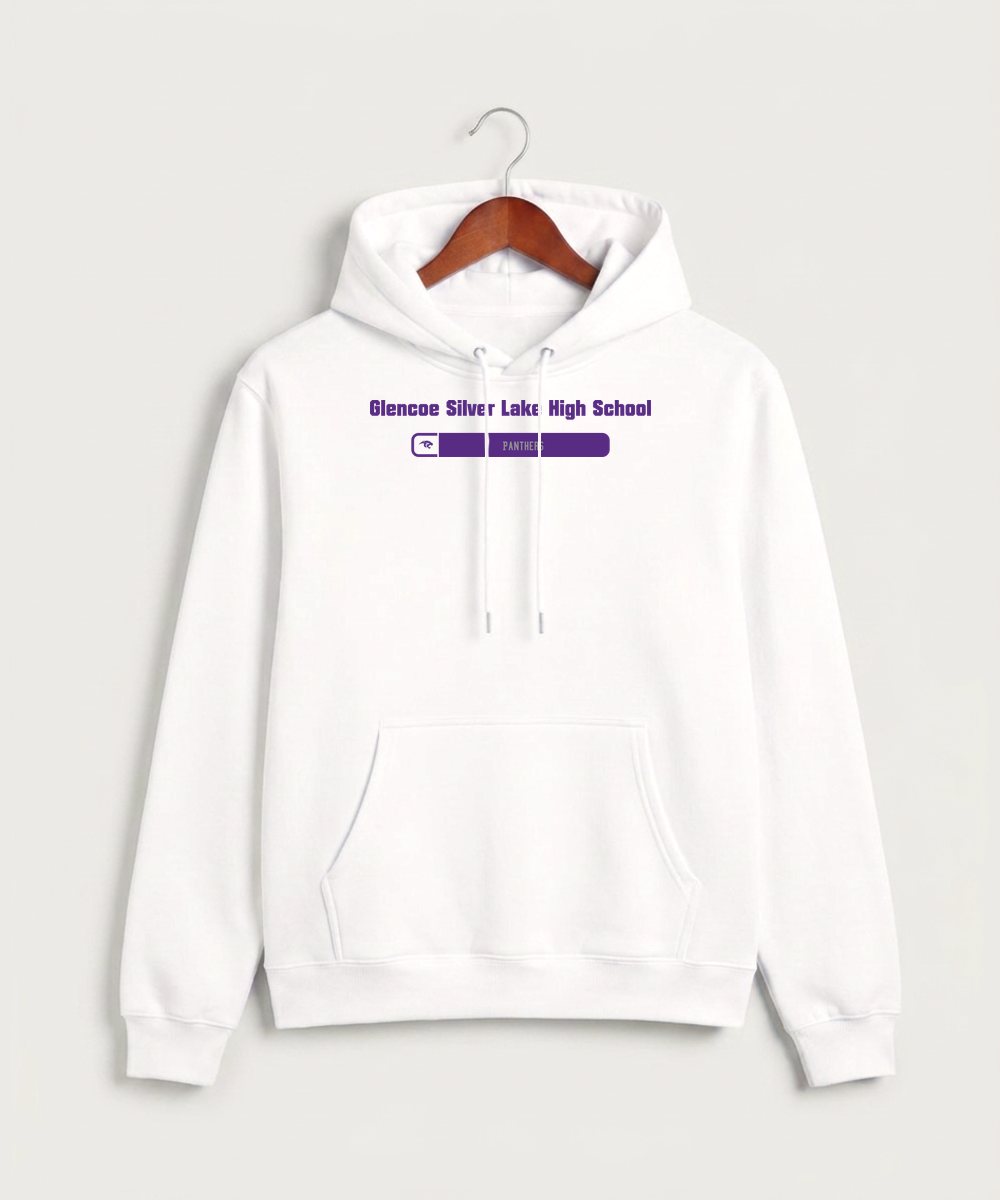 Glencoe Silver Lake High School Athletics - White Hoodie Value - Full Front