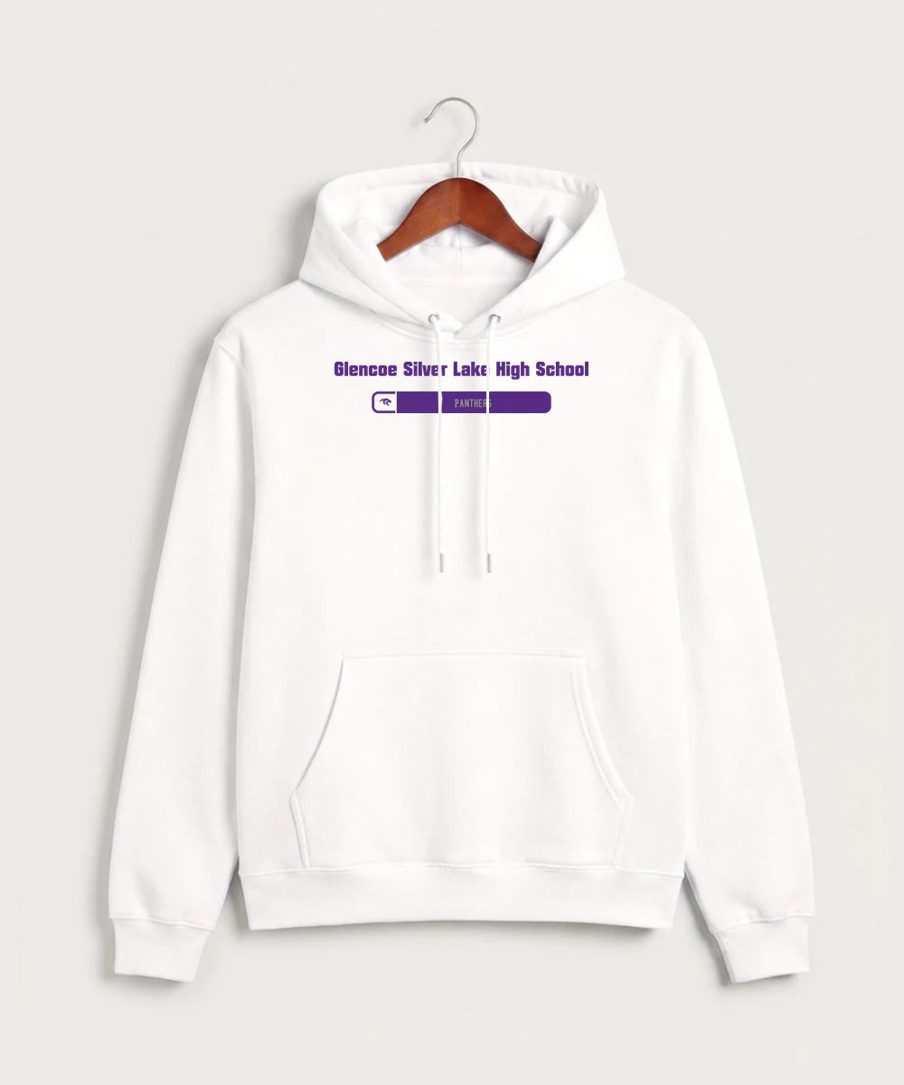 Glencoe Silver Lake High School Athletics - White Hoodie Value - Full Front