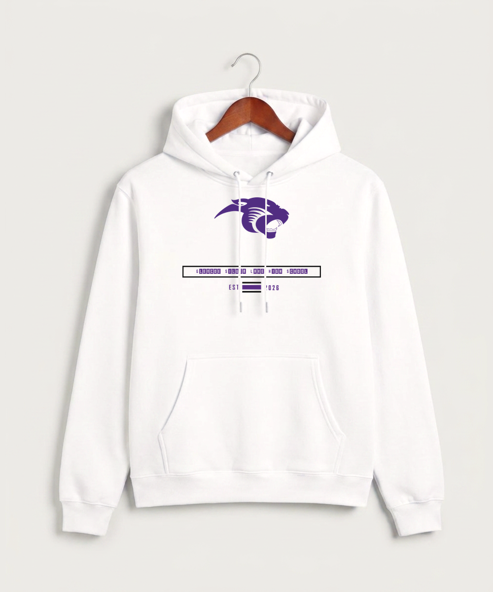 Glencoe Silver Lake High School Athletics - White Hoodie Value - Full Front