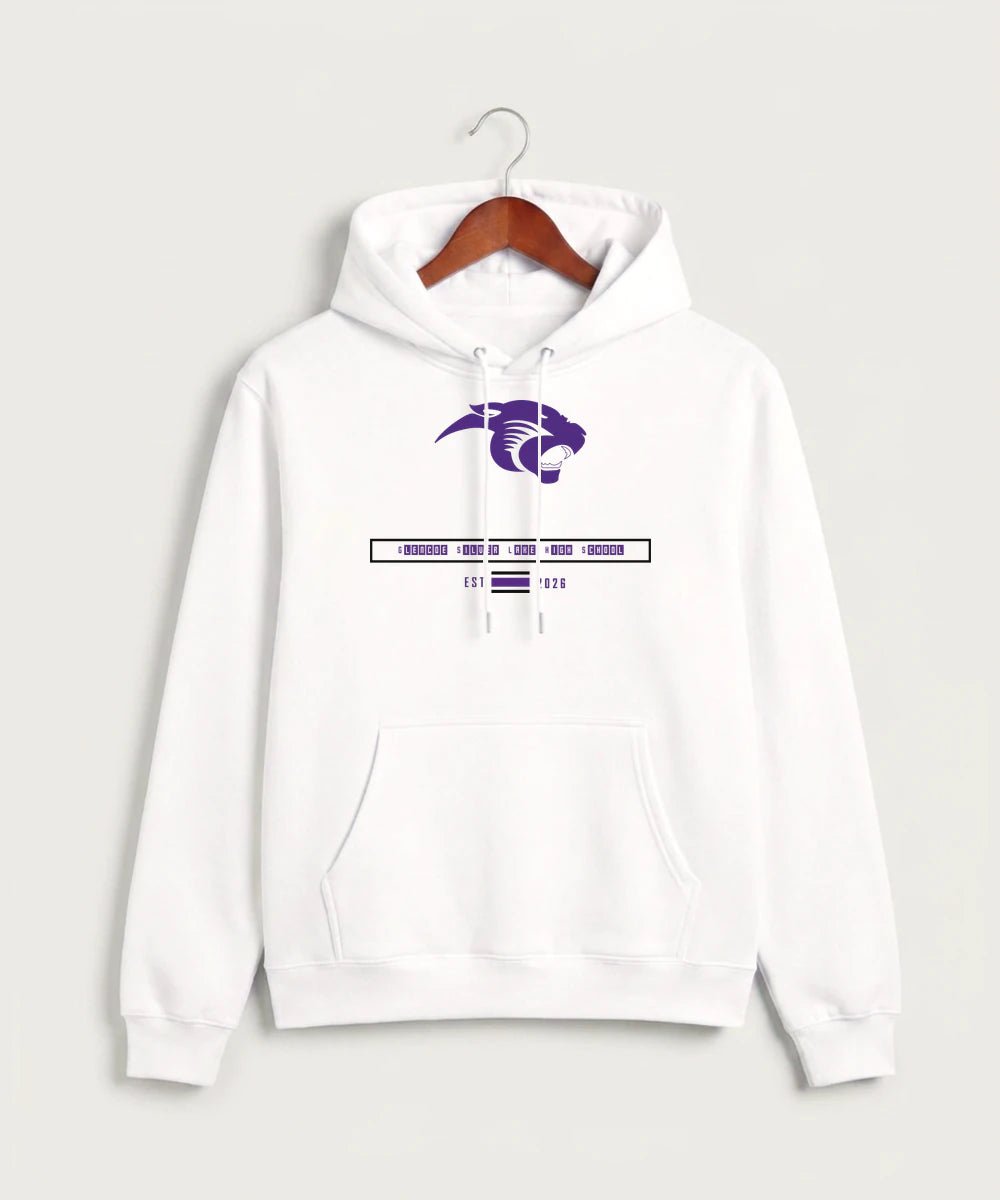 Glencoe Silver Lake High School Athletics - White Hoodie Value - Full Front
