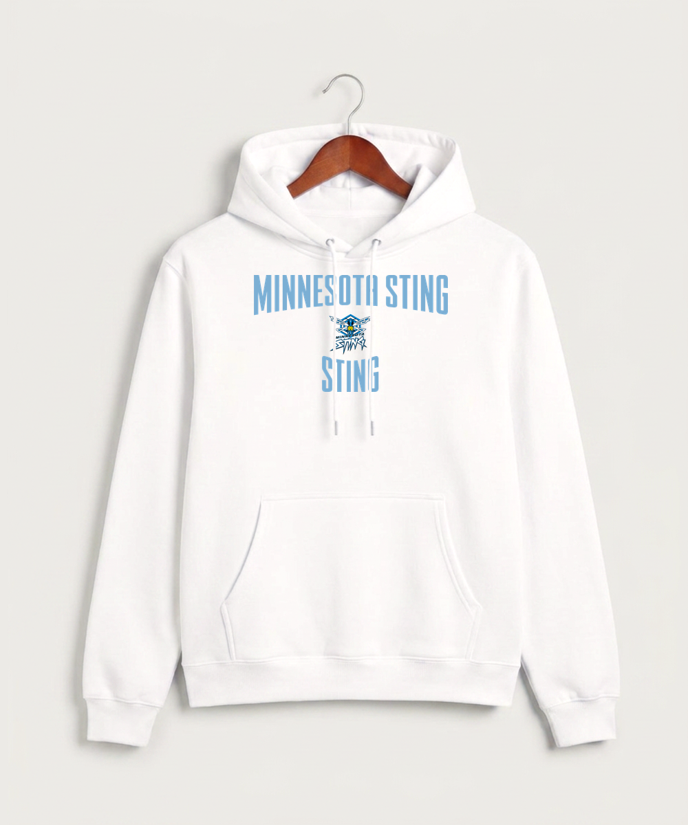 Minnesota Sting Athletics - White Hoodie Value - Full Front