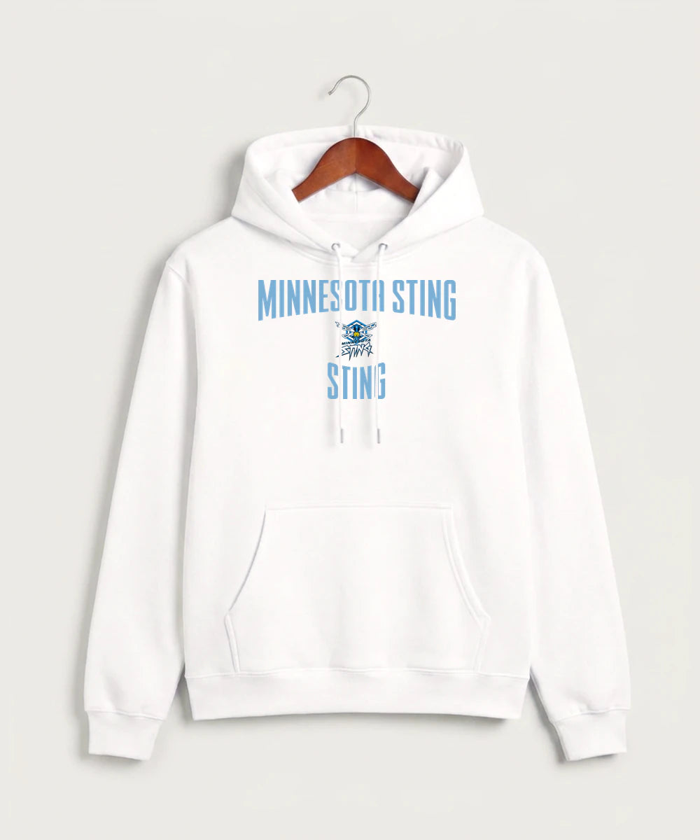 Minnesota Sting Athletics - White Hoodie Value - Full Front