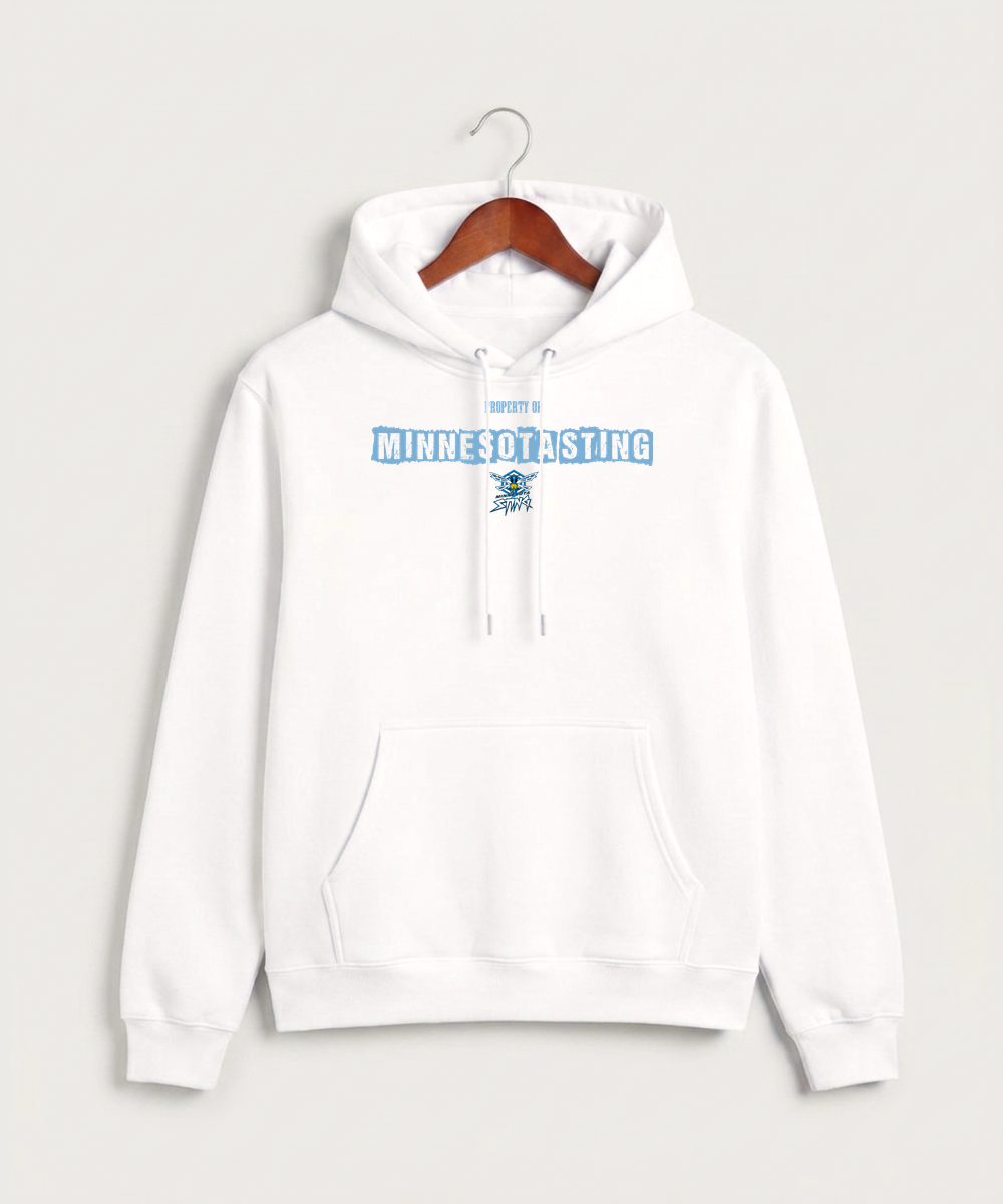 Minnesota Sting Athletics - White Hoodie Value - Full Front