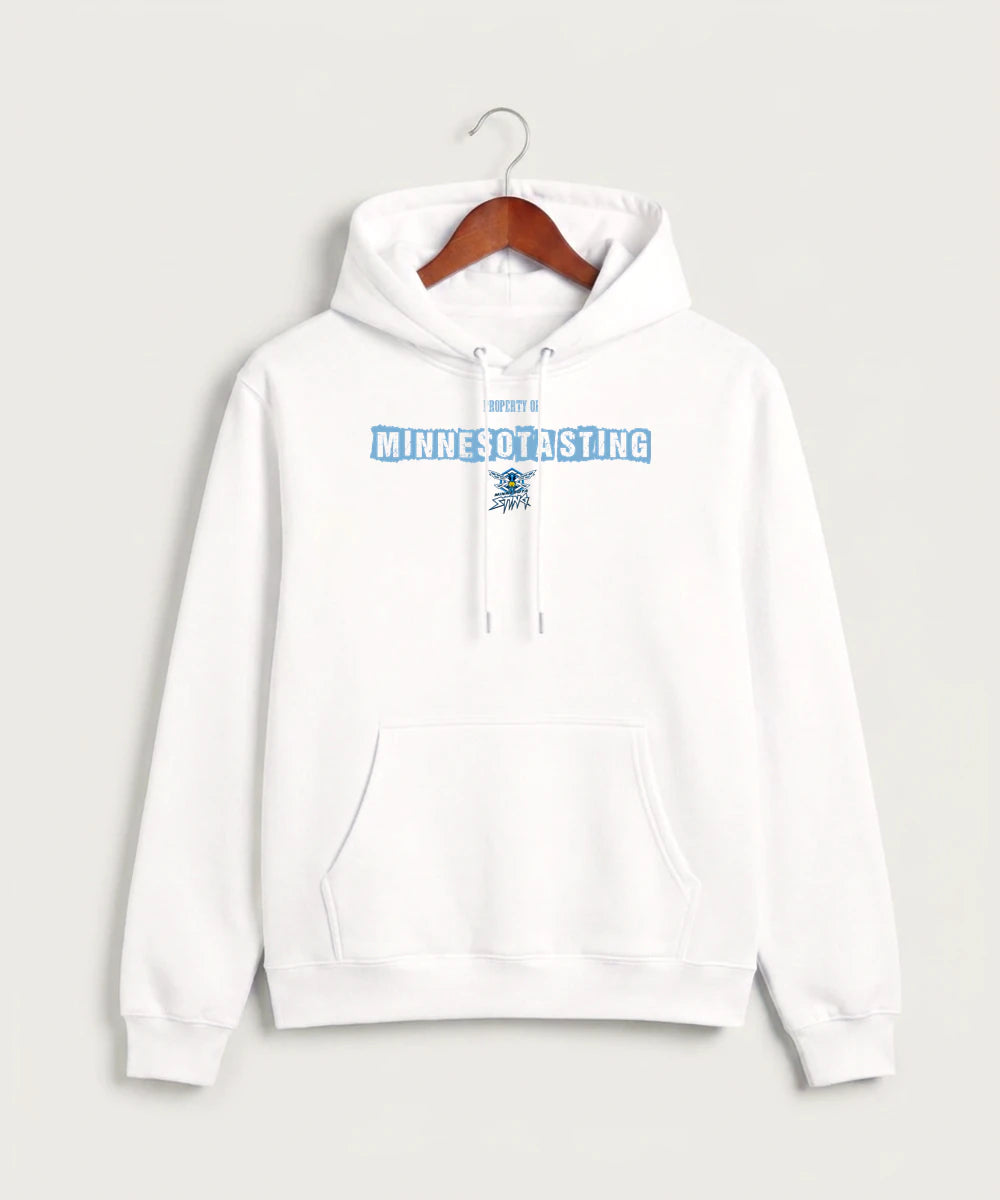 Minnesota Sting Athletics - White Hoodie Value - Full Front