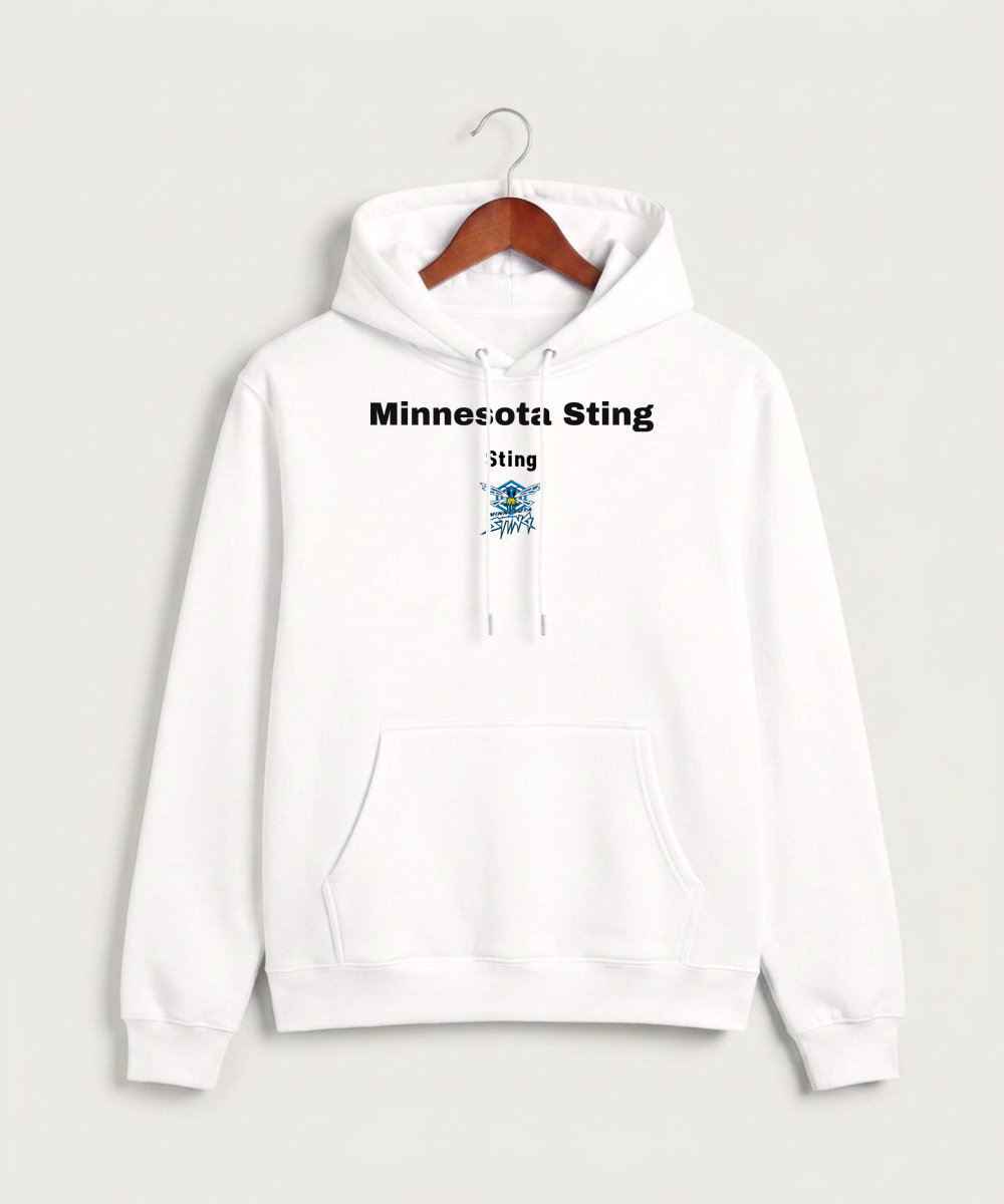 Minnesota Sting Athletics - White Hoodie Value - Full Front