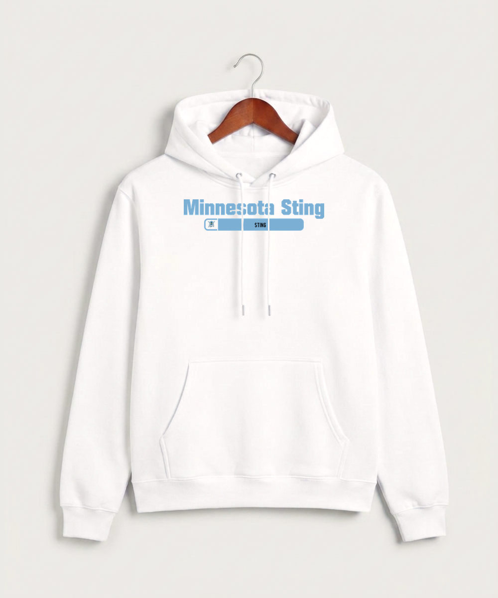 Minnesota Sting Athletics - White Hoodie Value - Full Front