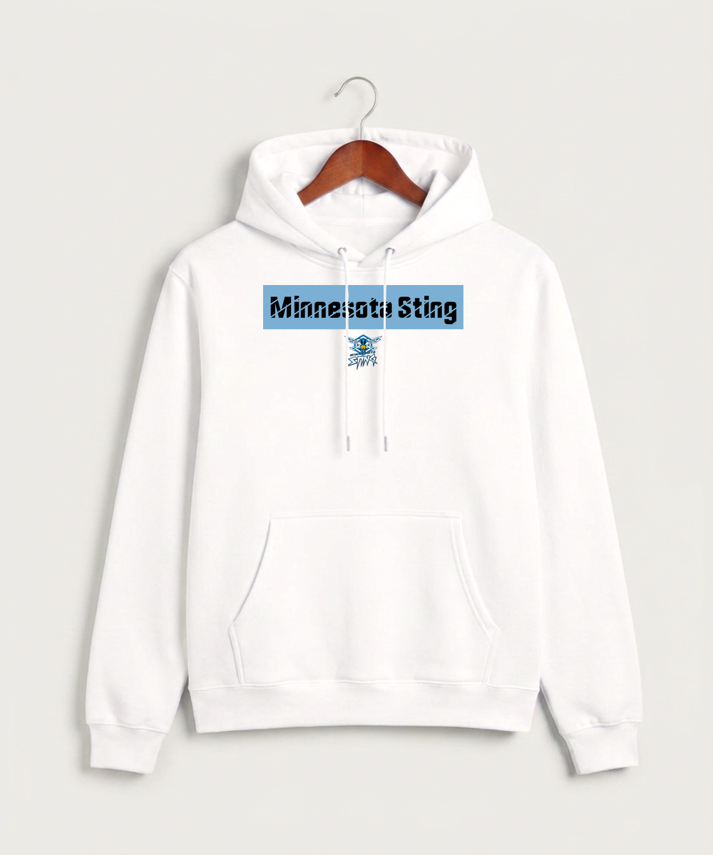 Minnesota Sting Athletics - White Hoodie Value - Full Front