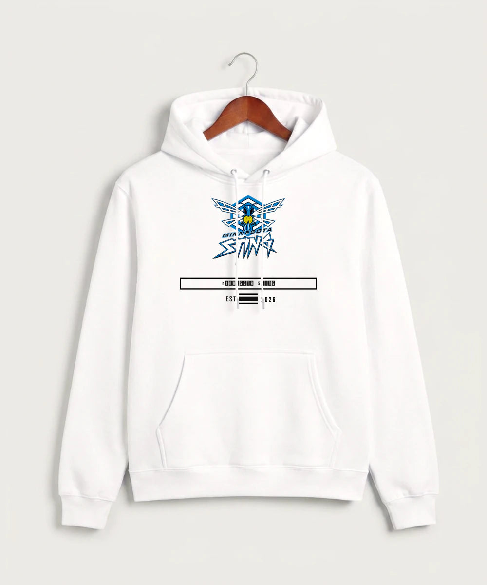 Minnesota Sting Athletics - White Hoodie Value - Full Front
