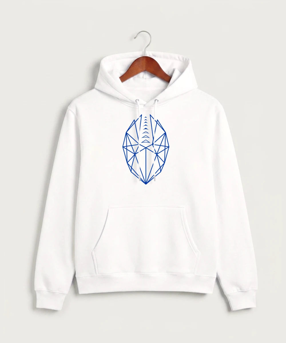 West Bend West High School Football - White Hoodie Value - Full Front