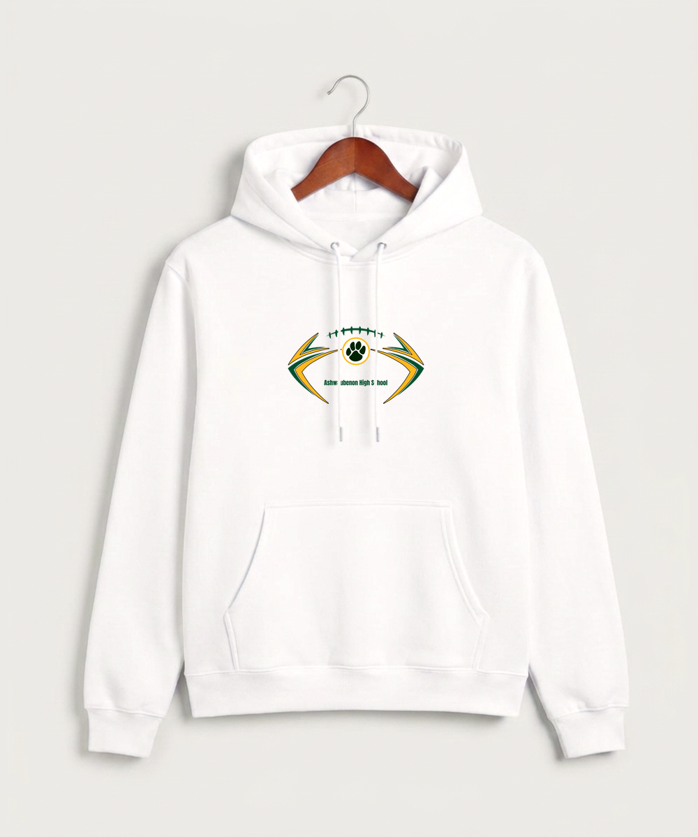 Ashwaubenon High School Football (Boys) - White Hoodie Value - Full Front